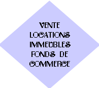 

VENTE
LOCATIONS
IMMEUBLES
FONDS DE
COMMERCE